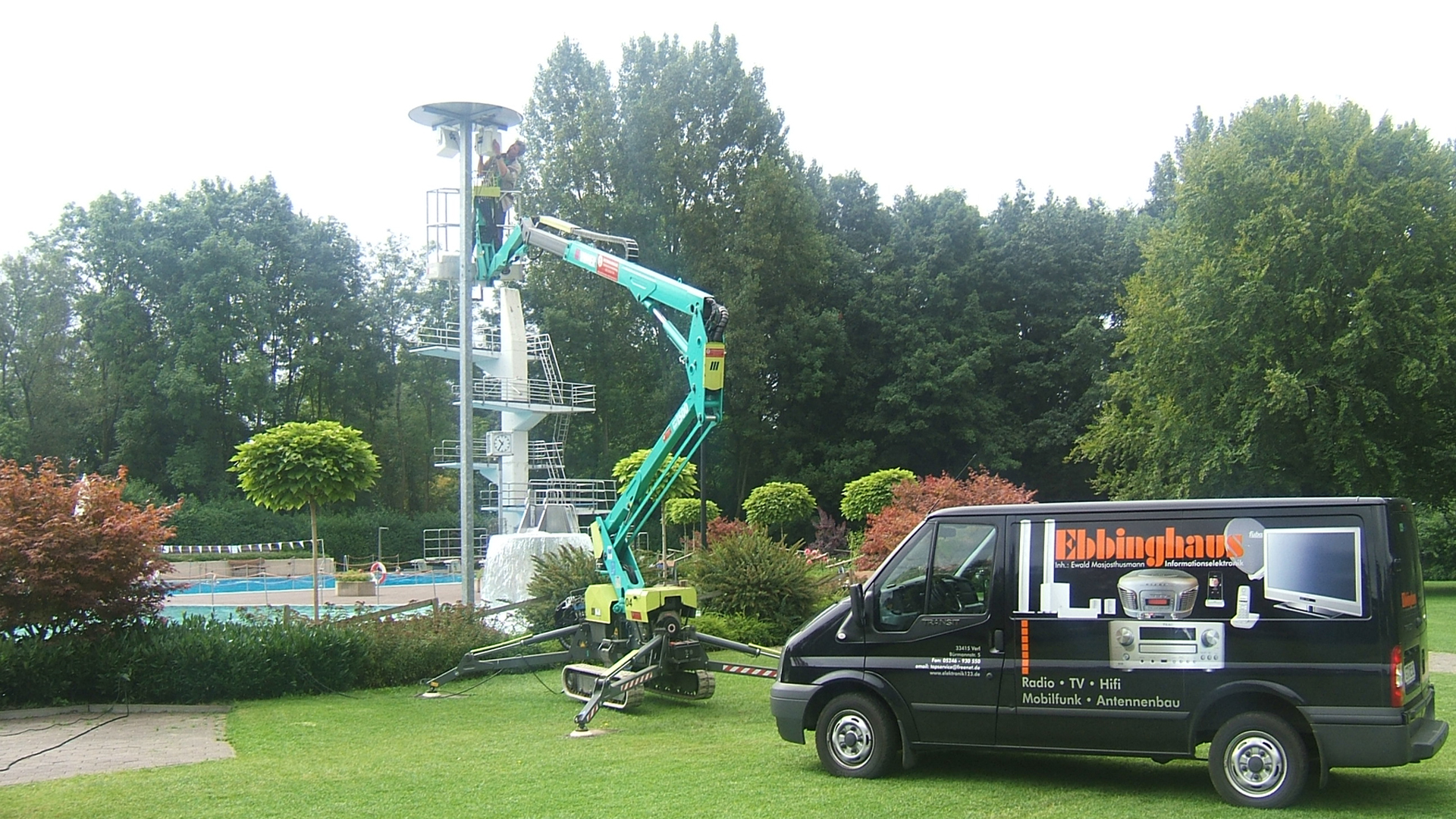 Beschallung im Freibad Verl